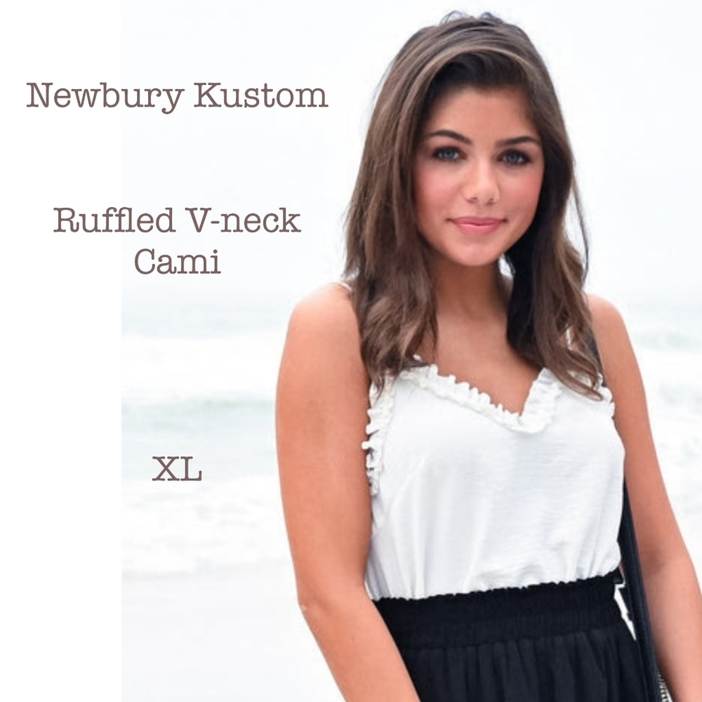 Newbury Kustom Cami V-neck Ruffles XL